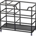 Urbanstrive 304 Stainless Steel Bathroom Toothbrush Holder Toothpaste Holder Stand Bathroom Accessories Organizer (Black, Small)