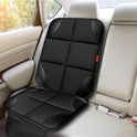 Car Seat Protector 1 Pack Car Seat Cushion Mat Thickest Padding,Waterproof 600D Fabric Car Seat Covers for Non-Slip Backing Mesh Pockets for Baby and Pet (Black, 1 Pc)