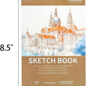 Crehatos 5.5" x 8.5" Small Sketch Book, Top Spiral Bound Sketch Pad, 100 Sheets Each 68lb/100gsm Drawing Paper, 2 Pack