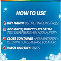 Purex 4-in-1 Oxi Power + Odor Fighter Laundry Detergent Pacs, Fresh Morning Burst, 56 Count