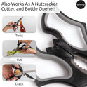 OTOTO Elizabat Kitchen Scissors - Halloween Goth Cute Bat Kitchen Shears, Gothic Scissors Utensils - Spooky Bats Halloween Gifts, Cute Gadgets
