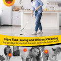 Electric Spin Scrubber for Cleaning Bathroom, Shower Scrubber Cordless Cleaning Brush with IPX7 Waterproof & 2 Speed, 3 Brush Heads, Bathroom Cleaning Supplies for Shower Tub Kitchen Tile Toilet White