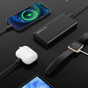 Retractable Car Charger, 4 in 1 Fast Charging Car Charger USB-C & USB-A Compatible with iPhone 17/16/15/14/13/12/11,Galaxy,Pixel