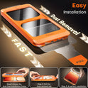 TOCOL for iPhone 17 Pro Max Screen Protector/iPhone 16 Pro Max Screen Protector 6.9-Inch Instant Installation Tempered Glass HD Clear Full Coverage Protection Case Friendly 2 Pack