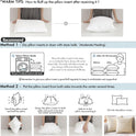 MIULEE Throw Pillow Insert Premium Pillow Stuffer Sham Rectangle for Decorative Cushion Bed Couch Sofa 12x20 Inch