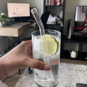 Piteno® 16-Pack Reusable Glass Straws Set, Clear Glass Drinking Straws, 8.5''x10MM, Set of 6 Straight and 6 Bent with 4 Cleaning Brushes, Perfect for Smoothies, Milkshakes, Juice, Tea