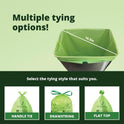 Simply Bio 13 Gallon Compostable Trash Bags Liners Drawstring, Heavy Duty Extra Thick 1 Mil, 49.21 Liter, 30 Bags, Tall Kitchen Food Scrap Waste Bag, ASTM D6400, US BPI and OK Compost Home Certified