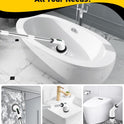 Electric Spin Scrubber for Cleaning Bathroom, Shower Scrubber Cordless Cleaning Brush with IPX7 Waterproof & 2 Speed, 3 Brush Heads, Bathroom Cleaning Supplies for Shower Tub Kitchen Tile Toilet White