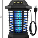 GOOTOP Bug Zapper Outdoor, Mosquito Zapper, 3 Prong Plug in Electric Fly Zapper, Mosquito Killer, Fly Traps, Flying Insects Zapper Indoor Outdoor 90-130V, 4200V, ABS Plastic Outer (Black)