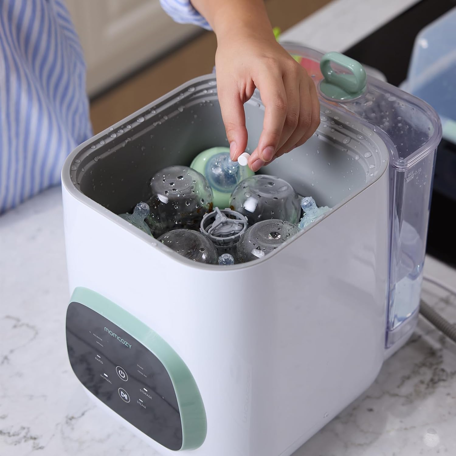 Momcozy Official Washing Block – 120 Detergent Tablets for KleanPal Pro Baby Bottle Washer