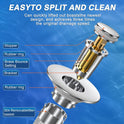 Sink Stopper Hair Catcher,(2PCS) Pop-up Sink Drain Strainer with Removable Stainless Steel Strainer Basket Hair Catcher, Bathroom Sink Strainer for Bathroom Sink Stopper Replacement