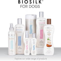 BioSilk for Dogs Silk Therapy Detangling Plus Shine Mist for Dogs | Best Detangling Spray for All Dogs & Puppies for Shiny Coats and Dematting | 8 Oz Bottle (Packaging May Vary),WHITE (Pack of 1)