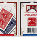 Bicycle Jumbo Index Playing Cards , 2 Pack Large Print Poker Size Deck of Cards for Easy Reading, Family Card Games, and Casino Play