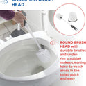 Clorox Under-Rim Toilet Bowl Brush with Corner Storage Caddy, 16 x 5 x 5.5 in