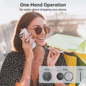 Syncwire Cell Phone Ring Holder Stand, 360 Degree Rotation Finger Ring Kickstand Polished Metal Phone Grip for Magnetic Car Mount