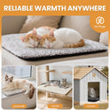 Self Warming Cat Bed Self Heating Cat Dog Mat 24 x 18 inch Extra Warm Thermal Pet Pad for Indoor Outdoor Pets with Removable Cover Non-Slip Bottom Washable Non Electric