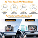 DoHonest Baby Car Camera HD 1080P - Rear-Facing Car Baby Monitor with Night Vision, Adjustable View Angle, Easy Setup, Anti-Glare Display, Safety for Kids & Infants
