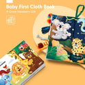 hahaland Baby Books 0-6 Months,Infant Tummy Time Toy Sensory Toys 6 to 12 Months Touch Feel Book Travel Toy Gifts for Boy Girl 0-3 Month Baby Shower Birthday Gifts Stocking Stuffers (Single)