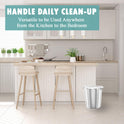 Small Trash Bags 4 Gallon - 105 Count 4 Gallon Trash Bag, Unscented Small Garbage Bags Bathroom Trash Bags, White 4 Gal Small Trash Can Liners