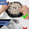 Chicken Shredder Tool Twist for Kitchen, Manual Chicken Breast Grinder Machine for Ground Food, Meat & Vegetables (Elegant Black)