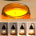 Modern Candle Warmer Lamp with Timer, Dimmable Candle Lamp Warmer, Men Women Christmas Birthday Gifts, Black Candle Warmer, Adjustable Candle Light Warmer, Cozy Living Room Bedroom Home Decor