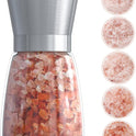 Original Stainless Steel Salt or Pepper Grinder - Top Spice Mill with Ceramic Blades, Brushed Stainless Steel and Adjustable Coarseness By Pepper Grinder （Single Package）