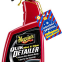 Meguiar's Quik Detailer, Mist & Wipe Car Detailing Spray, Clear Light Contaminants and Boost Shine with a Quick Detailer Spray that Keeps Paint and Wax Looking Like New, 32 oz