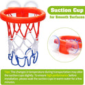 Bath Toys - Bathtub Basketball Hoop for Kids Toddlers - Bath Toys Shower Toys for Kids Ages 4-8,Suction Cup Basketball Hoop & 3 No Hole Balls Set for Boys Girls