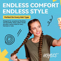 HOYOLS Clear Elastic Hair Rubber Bands, 1500pcs Mini Small Clear Ponytail Elastics Holders for Blond Kids Girls Hair No Crease Damage No Hurt 1 Inch TPU