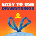 Hefty Blue Trash Bags, Blue, 13 Gallon, 60 Counthou