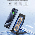 Fast Wireless Charger, NANAMI 15W Qi Certified Wireless Charging Stand Compatible iPhone 16/15/15 Pro/15 Plus/15 Pro Max/14/14 Pro/13/12, for Samsung Galaxy S25/S24/S23/S22/S21 and Qi-Enabled Phone