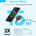 Anker Zolo Magnetic Wireless Charger, 2-Pack Qi2 Certified 15W MagSafe-Compatible Wireless Charging Pad, for iPhone 17/16/15/14/13 Series, AirPods, and More (Not for Pixel, Adapter Not Included)