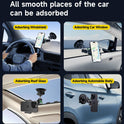 MAGIC JOHN Car Phone Holder, Ultra-Durable Mteal Phone Holders for Your Car, 360° Rotation Cell Phone Car Mount for Windshield, Suction Cup Car Phone Mount for iPhone Samsung All Smartphone