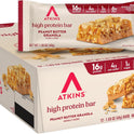 Atkins Peanut Butter Granola High Protein Bar, High Fiber Snack , 16g Protein, 1g Sugar, 4g Net Carb, Protein Snack, 12 Count