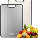 Titanium Cutting Board for Kitchen, Cutting Board Double Sided Food Grade, Pure Titanium/PP, Easy to Clean Large Size 15”×10.3”
