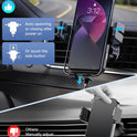 Wireless Car Charger, MOKPR Auto-Clamping Car Mount 15W/10W/7.5W Fast Charging Air Vent Car Phone Mount Compatible with iPhone 15/14/13/13 Pro/12 Pro Max/12 pro/12/11/10 Series, Samsung Galaxy Series