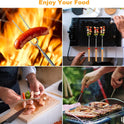 10 Pcs Marshmallow Roasting Sticks for Fire Pit Long 32Inch, Smores Sticks Skewers, Smores Kit for Fire Pit, Premium Telescoping Hot Dog Roasting Sticks for Campfire Accessories Outside Camping VOPTON