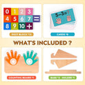 Preschool Learning Toys for Toddlers 2-4, Educational Math Manipulatives Number Counting Blocks for Kids, Montessori Toys for 3-5 Year Old Boys Girls Birthday Gifts