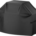 Grill Cover, 58 inch BBQ Gas Grill Cover for Outdoor Grill, Waterproof, Anti-UV, Rip-Proof, Fade Resistant Material, Barbecue Cover with Hook-and-Loop Straps & Adjustable Hem Drawstring, Black