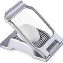 Egg Slicer for Hard Boiled Eggs, Stainless Steel Wire, Heavy Duty Aluminium Egg Cutter Dishwasher Safe for Egg Strawberry Soft Fruit