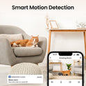 Security Camera Indoor-2K 360° WiFi Cameras for Home Security，Pet/Dog/Baby Camera with Phone app, 2-Way Audio, Night Vision, 24/7 SD Card Storage, Works with Alexa & Google Home (2.4Ghz)-D1