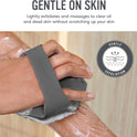 Sud Scrub Antimicrobial Silicone Body Scrubber, Exfoliating Body Scrubber for Sensitive Skin, Eco Friendly Shower Scrubber for Body, Silicone Body Brush for Showering, Charcoal