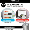 50-Pack Reusable Meal Prep Containers Microwave Safe Food Storage Containers with Lids, 28 oz - 1 Compartment Take Out Disposable Plastic Bento Lunch Box To Go, BPA Free - Dishwasher & Freezer Safe