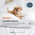 Bedsure Pillows Queen Size Set of 2 - Soft Bed Pillows for Sleeping 2 Pack, Fluffy and Supportive, Hotel Quality, Original Down Alternative Filling for Side, Back Sleepers