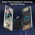 45W USB C Super Fast Charger, Type C Charger Fast Charging Android Phone Charger Block with 10FT Type C Charging Cable for Samsung Galaxy S25/S25 Ultra/S25+/S24 Ultra/S24/S24+/S23/S23 Ultra/S22 Ultra