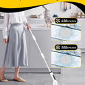 Electric Spin Scrubber for Cleaning Bathroom, Shower Scrubber Cordless Cleaning Brush with IPX7 Waterproof & 2 Speed, 3 Brush Heads, Bathroom Cleaning Supplies for Shower Tub Kitchen Tile Toilet White