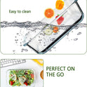 M MCIRCO [8-Pack,30 oz] Glass Meal Prep Containers,Glass Food Storage Containers,Airtight Glass lunch Containers with Lids - Microwave, Oven, Freezer and Dishwasher