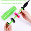 Balloon Pump Handheld Two-Way Dual Action - Hand Blower Air Pumper for Balloons - Ballon Inflator Pumping - Manual Baloon Inflators Machine (Green 1 Piece)