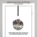 Sattiyrch 12" Wreath Hanger for Front Door,Steel Over The Door Hanger Hook,Wreath Door Hanger (Black,1)