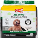 Glad for Pets Black Charcoal Puppy Pads, 23"x23" Disposable Pee Pad That Absorbs & Neutralizes Urine Instantly, Activated Carbon Training Pads For Dogs, Potty Training Supplies - 100 Count